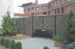 New Milford (Conn.) Hospital’s emergency department. Courtesy McNichols 6 ways to use metal screens and mesh for best effect New Milford (Conn.) Hospital’s emergency department. Courtesy McNichols 6 ways to use metal screens and mesh for best effect