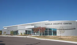 Tupelo (Miss.) Aquatic Center. Courtesy CENTRIA 6 ways to use metal screens and mesh for best effect Tupelo (Miss.) Aquatic Center. Courtesy CENTRIA 6 ways to use metal screens and mesh for best effect