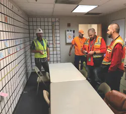 A team from McCarthy Building Cos. meets in a Last Planner session A team from McCarthy Building Cos. meets in a Last Planner session
