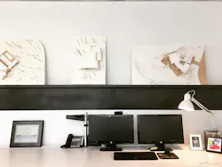 Metal Shelf At Bob Borsons Desk Metal Shelf At Bob Borsons Desk