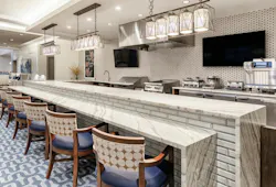 A casual coffee bar/casual dining space at Arbor Terrace at Fulton A casual coffee bar/casual dining space at Arbor Terrace at Fulton