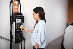 Electric vehicle charging station in an apartment complex Electric vehicle charging station in an apartment complex