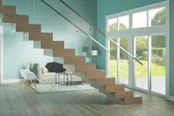 Terrace floating stair system Terrace floating stair system