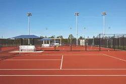Italian red clay courts at USTA Italian red clay courts at USTA