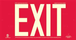 Red Exit Sign Red Exit Sign