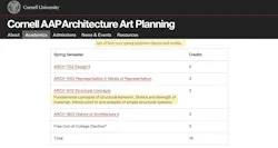 Cornell Aap Architecture Art Planning Sample Curriculum 0 Cornell Aap Architecture Art Planning Sample Curriculum 0