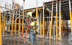 Crew Install SKYDECK Slab Formwork at Mattapan Station Crew Install SKYDECK Slab Formwork at Mattapan Station