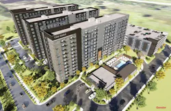Ten Oaks, a 12-story multifamily development near Houston designed by Gensler, Ten Oaks, a 12-story multifamily development near Houston designed by Gensler,