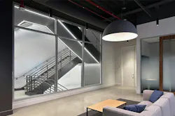 This 2 Hour Fire Rated Wall By Safti First® Spans Five Stories, Separating The Breakrooms From The Stairwell This 2 Hour Fire Rated Wall By Safti First® Spans Five Stories, Separating The Breakrooms From The Stairwell