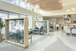 Augusta Health Outpatient Pavilion, by Barton Malow and CannonDesign, is among a new wave of projects that reflect a heightened awareness surrounding materials and finishes: design elements feature softer and warmer finishes that promote comfort and biophilia to improve health and wellness outcomes. Photo: Laura Peters, courtesy CannonDesign Augusta Health Outpatient Pavilion, by Barton Malow and CannonDesign, is among a new wave of projects that reflect a heightened awareness surrounding materials and finishes: design elements feature softer and warmer finishes that promote comfort and biophilia to improve health and wellness outcomes. Photo: Laura Peters, courtesy CannonDesign