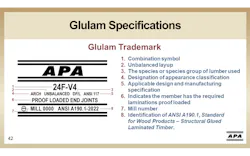 APA Glulam Specifications APA Glulam Specifications