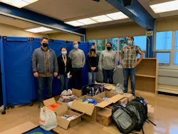 Our team members hosting a backpack drive for schools in Washington. Photo: Skanska USA Our team members hosting a backpack drive for schools in Washington. Photo: Skanska USA