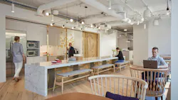 Staff Working Inside An Academic Workplace Cafe Staff Working Inside An Academic Workplace Cafe