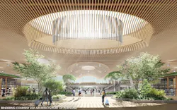 PDX Airport Mass Timber Renovation Design Rendering ZGF Architects PDX Airport Mass Timber Renovation Design Rendering ZGF Architects