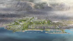 Aerial rendering of project site Aerial rendering of project site