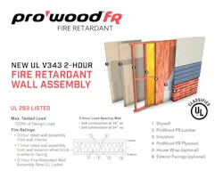 ProWood FR V343 wall assembly ProWood FR V343 wall assembly