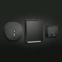 ASI Matte Black Collection washroom accessories ASI Matte Black Collection washroom accessories
