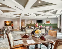 Interior lobby of senior living community Anthology at Tuckahoe Interior lobby of senior living community Anthology at Tuckahoe