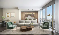 The Row Fulton Market Unit 05 Living Dining (1 Bed, 1 Bath) The Row Fulton Market Unit 05 Living Dining (1 Bed, 1 Bath)