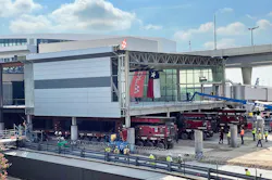 2 Module 1 Being Set On The Concrete Columns At The Terminal Site 2 Module 1 Being Set On The Concrete Columns At The Terminal Site