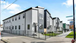 Harrison Row Townhomes exterior complete Harrison Row Townhomes exterior complete