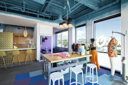 Workplace HQ for party clothing company Shinesty celebrates its bold, whimsical products Workplace HQ for party clothing company Shinesty celebrates its bold, whimsical products