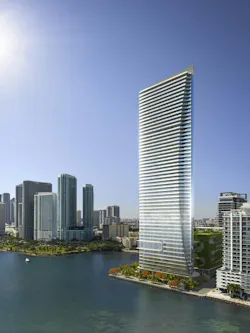 Rendering of EDITION Residences tower Rendering of EDITION Residences tower