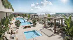 rooftop pool at Pendry Residences rooftop pool at Pendry Residences