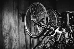 Bike rack made from repurposed wood at Mortenson Construction's new office Bike rack made from repurposed wood at Mortenson Construction's new office