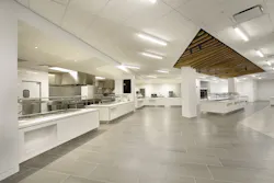 A dining hall in the new Recreation and Student Center A dining hall in the new Recreation and Student Center