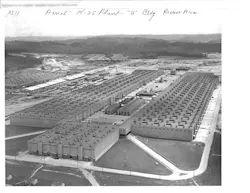Aerial View Of The K 25 Plant, Oak Ridge, Ca1945 Aerial View Of The K 25 Plant, Oak Ridge, Ca1945