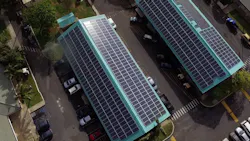 Solar array atop UH Maui College buildings Solar array atop UH Maui College buildings