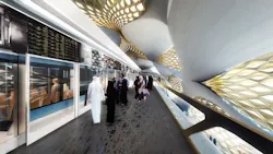 Inside the new KAFD metro hub Inside the new KAFD metro hub