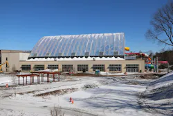 Kartrite water park from the exterior under construction Kartrite water park from the exterior under construction