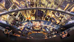 Inside the Tulip viewing deck Inside the Tulip viewing deck