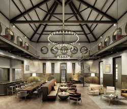 Interior carriage house building Interior carriage house building