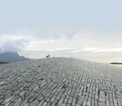 On the roof of The Whale On the roof of The Whale