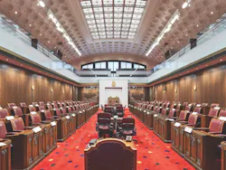 The renovated Senate Chamber The renovated Senate Chamber