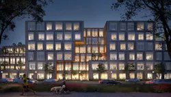 Platform 16 exterior at night Platform 16 exterior at night