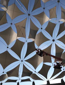 U.S. Pavilion sun shade panels U.S. Pavilion sun shade panels