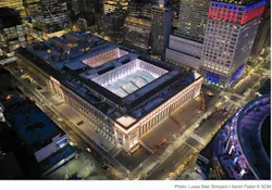 Moynihan Train Hall aerial Moynihan Train Hall aerial