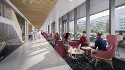 UMass education and research building circulation and gathering space UMass education and research building circulation and gathering space