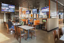 Interior seating at Buffalo Wings & Rings in Milford, Ohio Interior seating at Buffalo Wings & Rings in Milford, Ohio