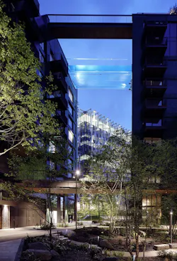 Sky Pool at dusk Sky Pool at dusk