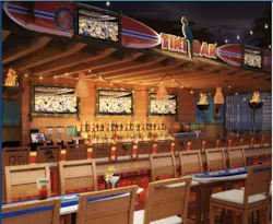 One of the hotel's five restaurants One of the hotel's five restaurants