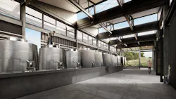 Copia Vineyard fermentation Hall Copia Vineyard fermentation Hall