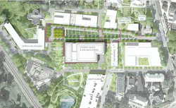 The Center is part of a campus master plan The Center is part of a campus master plan