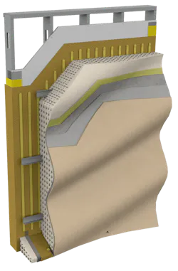 Sto Panel branch drainage in Champagne Sto Panel branch drainage in Champagne