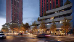 The all-season ground level offers a myriad of opportunities to host ceremonies, events, public art, and more. Rendering courtesy Dream LeBreton The all-season ground level offers a myriad of opportunities to host ceremonies, events, public art, and more. Rendering courtesy Dream LeBreton