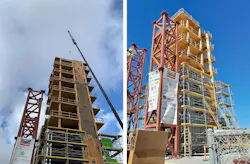 10-story mass timber building on seismic shake table 10-story mass timber building on seismic shake table